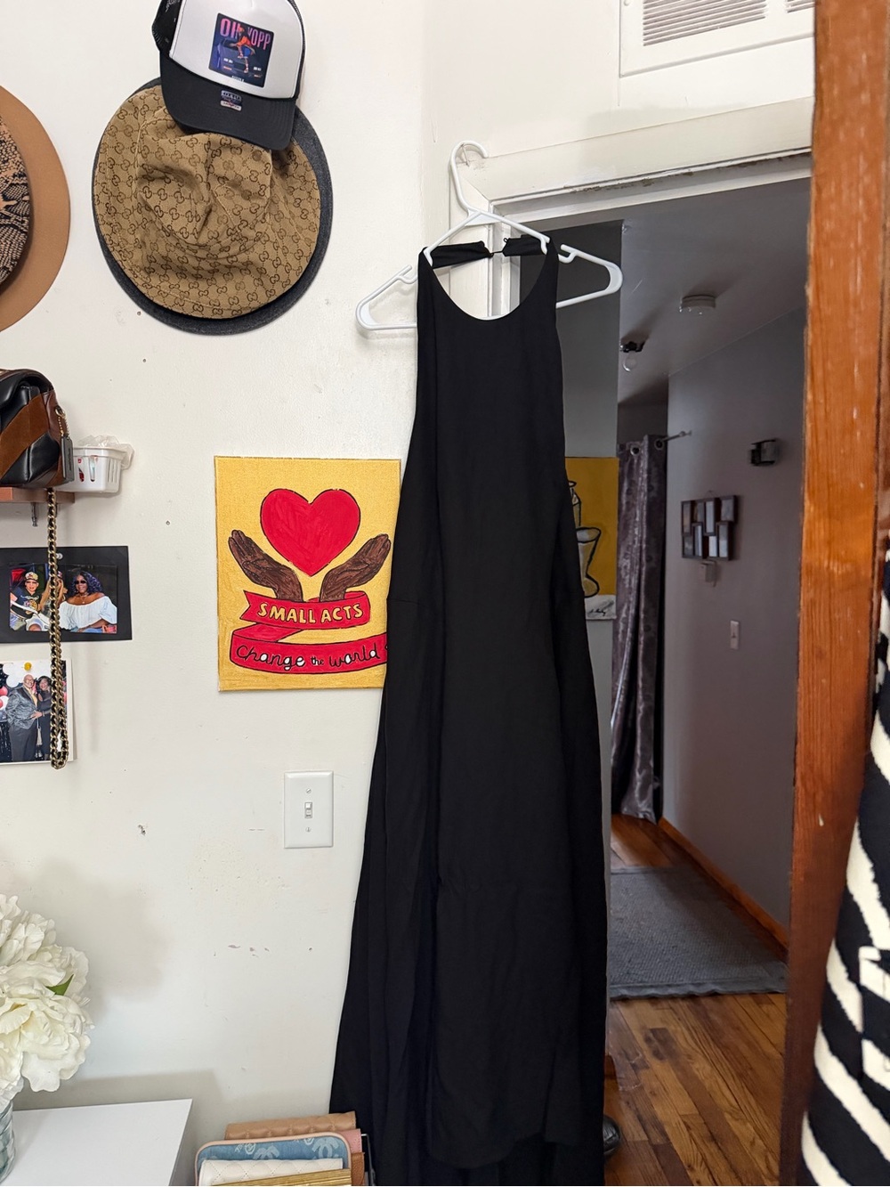 H&M Black Sleeveless Maxi Dress - Minimalist A-Line
